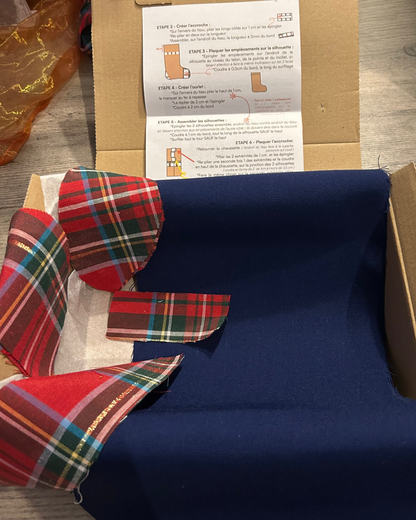 Kit couture pour débutant : Chaussette de Noël