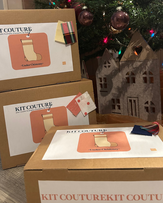 Kit couture pour débutant : Chaussette de Noël